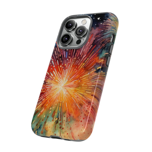Summer Fireworks in Watercolor - Impact Resistant Phone Case